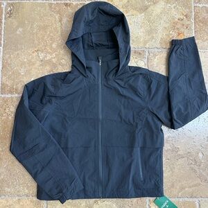 NWT Halara Water-Resistant Running Jacket w/ Hideaway Hood